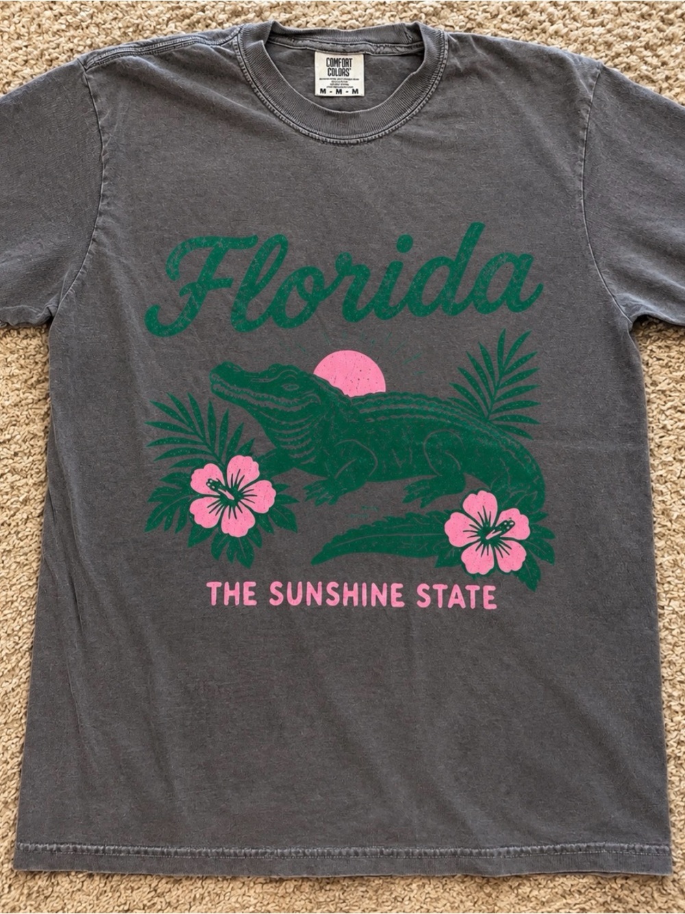 Comfort colors Distressed Alligator graphic tee